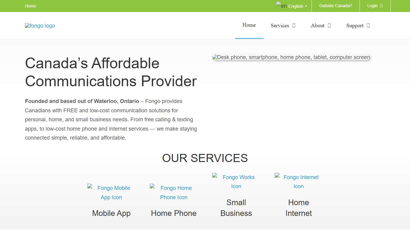 Fongo | Canada’s Affordable Communications Provider