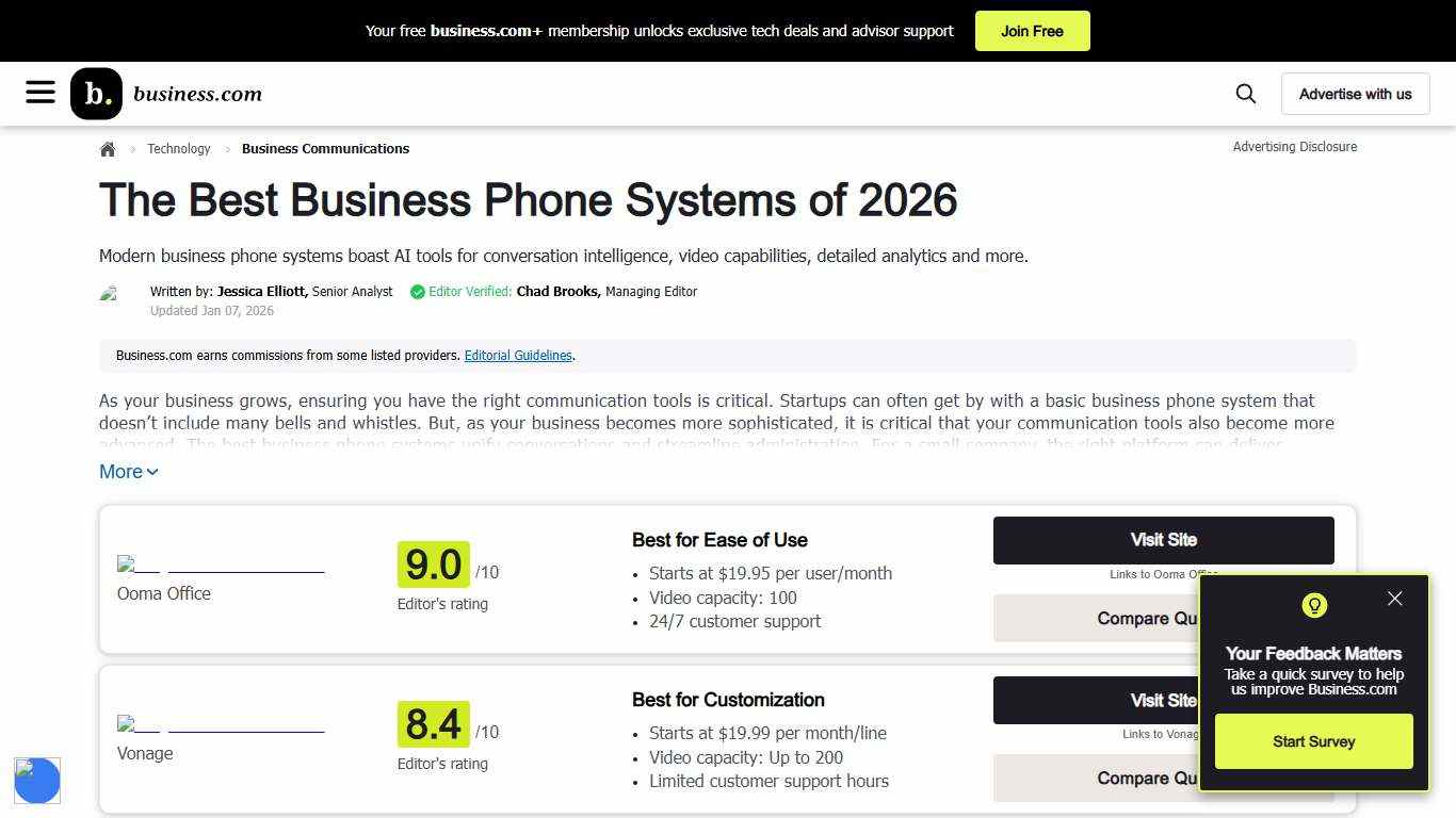 The Best Business Phone System Reviews of 2026