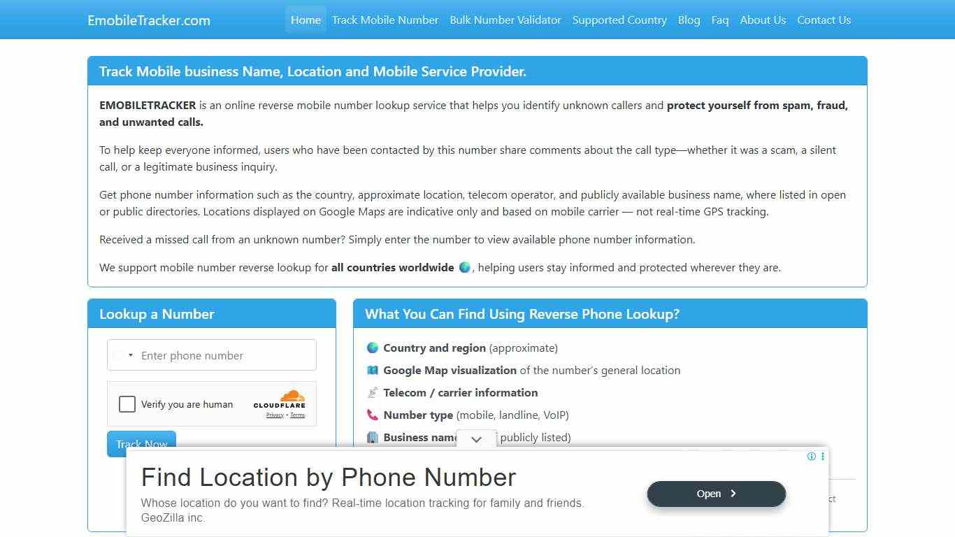 Mobile Number Tracker Find Owner Name and Location on Google Map.
