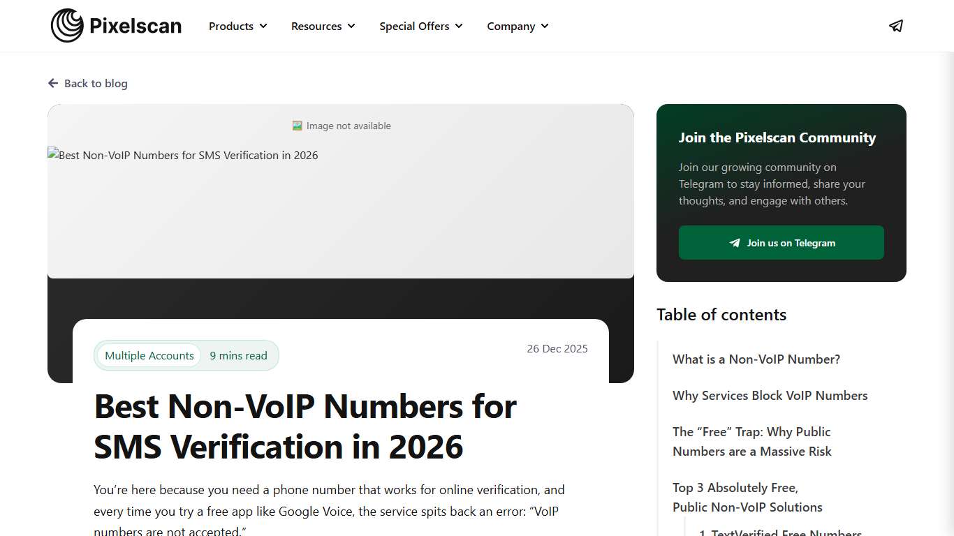 Non-VoIP Numbers for SMS Verification: 8 Best Tools in 2026